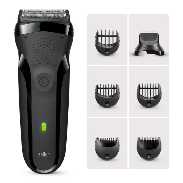 Braun Electric Shaver & Trimmer with 6 comb attachments.