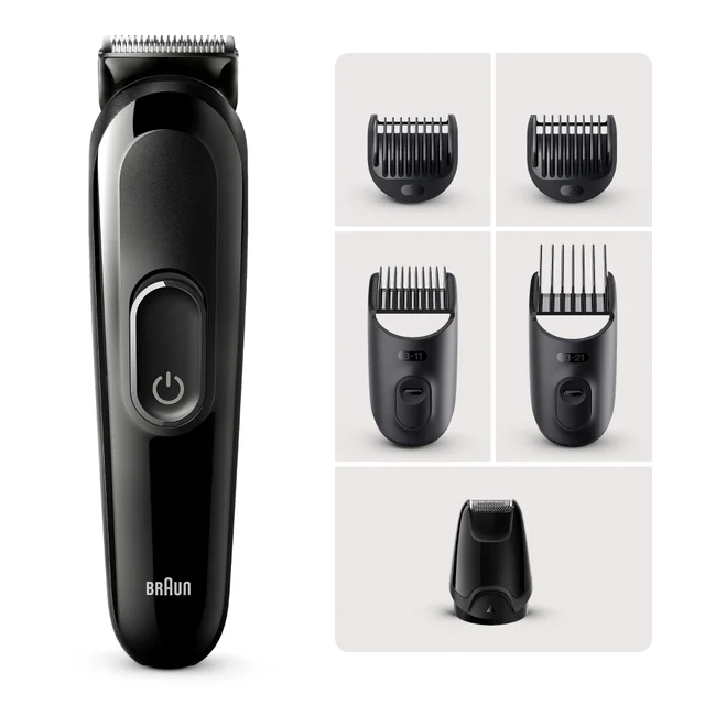 Braun All-In-One Trimmer Style Kit Series 3 MGK3410, 6-in-1 Grooming Kit