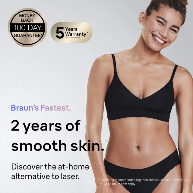 Braun promises two years of smooth skin, offering an at-home alternative to laser hair removal.