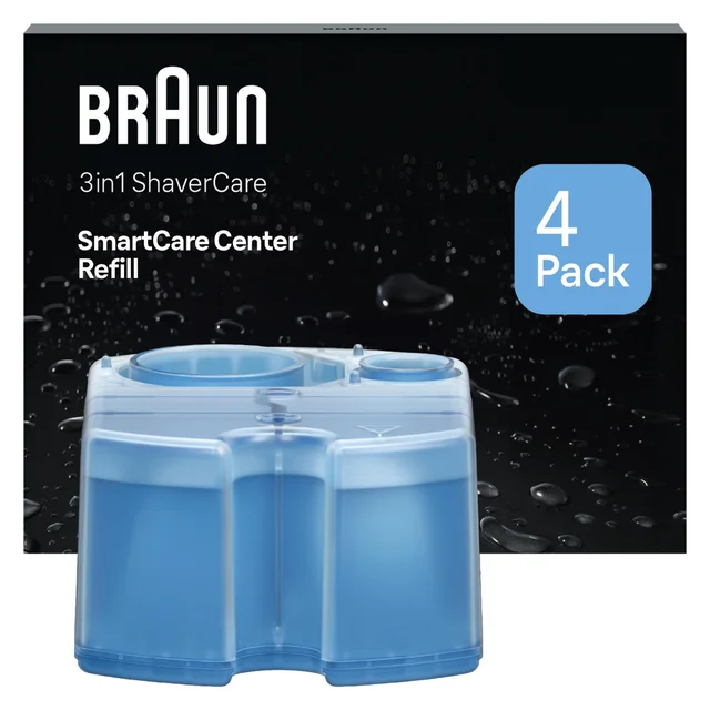Braun 3in1 ShaverCare SmartCare Center Refill, 4 Pack.