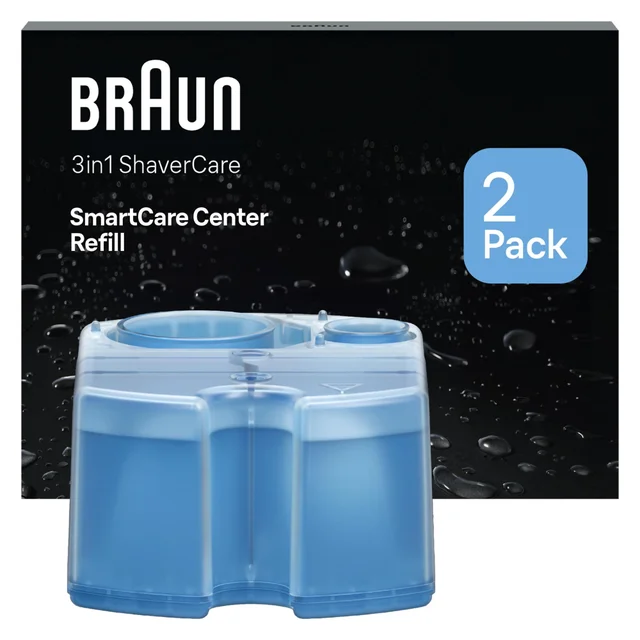 Braun SmartCare Center Refill, packaging showing a '2 Pack' claim.