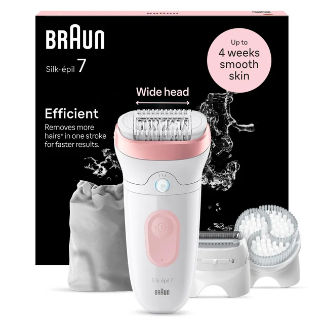 Product packaging of Braun Facial Epilator Model SE7- 060
