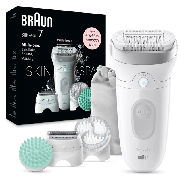 Product packaging of Braun Facial Epilator Model SE7- 081