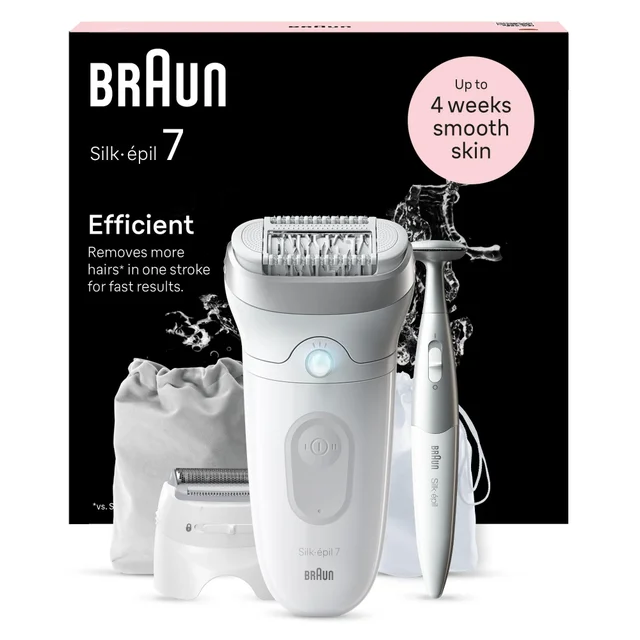 Product packaging of Braun Facial Epilator Model SE7- 241