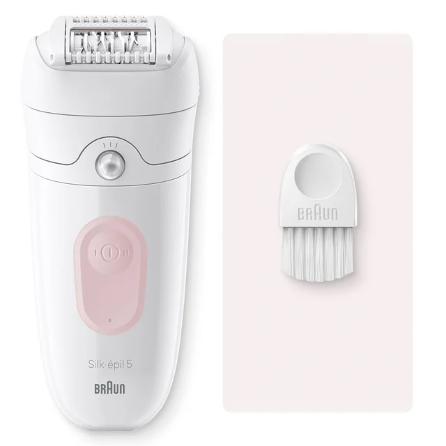 Braun Silk-épil Series 5 5-000 Epilator, White/Flamingo