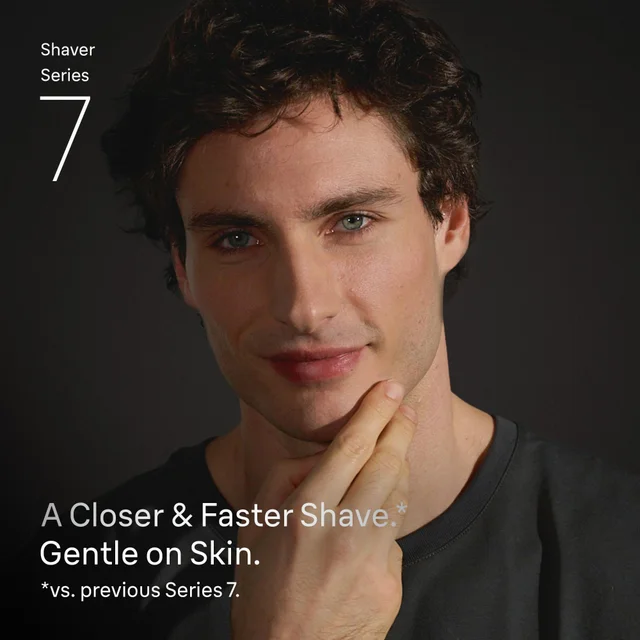Braun Shaver Series 7 benefits: a closer, faster shave and gentle on skin.