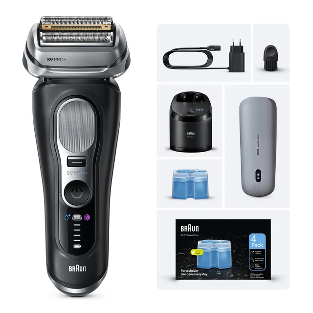 Braun Bundle: Electric Shaver Series 9 Pro+ 9670cc & CCR4