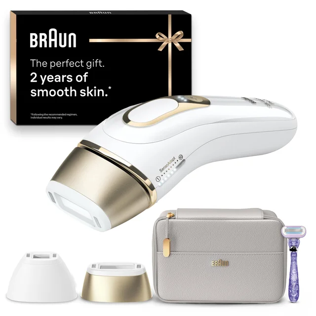 Braun IPL device, packaging highlights '2 years of smooth skin'.