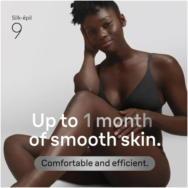 Braun Silk-épil 9 for up to 1 month of smooth skin. Comfortable and efficient.