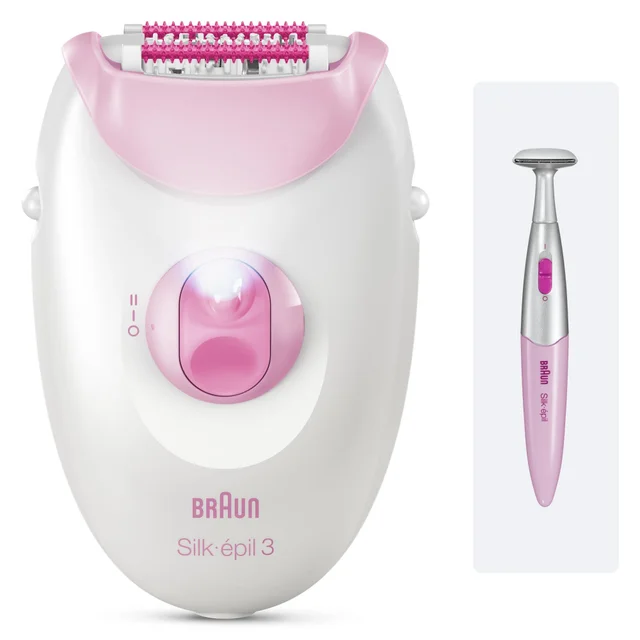 Braun Silk-épil 3 epilator and matching precision trimmer.