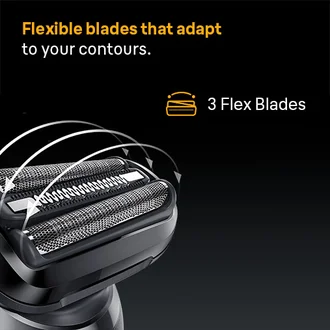 Braun Series 5 Electric Shaver Head. Contour adaptation minimises pressure for a close and comfortable shave.