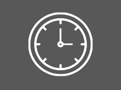 Image with grey background showing a white clock