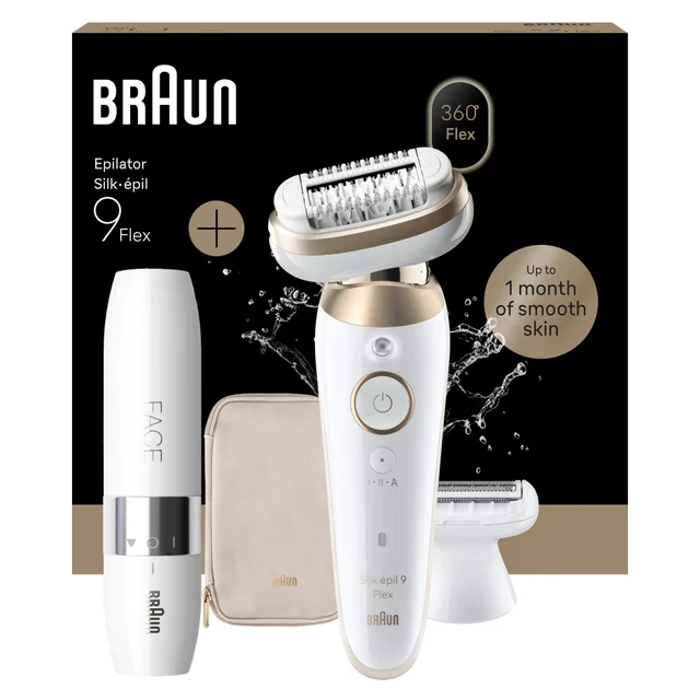 Braun Bundle: Silk-épil Series 9 Flex 9-041 3D Epilator & Face FS1000